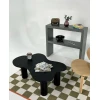 Hanah Home Klub sto Bloom, 110x40x70 cm, Crni
