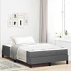 vidaXL Postelja z vzmetnico Drugo Temno siva 120 x 190 cm blago
