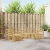 Set vanjskih sofa 6 pcs Bijela 245 x 128,5 x 73 cm