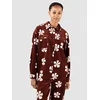 Sisstr Lush Palms Woven Shirt mahogany