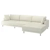 UPPAKRA Modularna sofa s 4,5 sedišta, s lenjivcem, desno/Axvall prljavobela