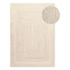 Kremno bela obojestranska/ročno tkana preproga iz jute 160x230 cm Juno – Hanse Home