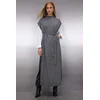 Trendyol Modest Ženska haljina Tctaw24Uv00038, Tamnosiva