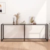 Konzolni stol prozirni 200 x 35 x 75,5 cm od kaljenog stakla