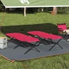 Sklopivi kamperski krevet 2 pcs Crvena 210 x 80 x 46 cm