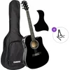 Cascha CGA100BK Basic SET Black Akustična kitara
