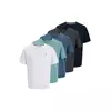 JACK & JONES Majica JJEPAULOS marine/temno siva/meta/bela