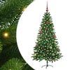 Božićno drvce s 150 LED svjetlima s stalakom Zelena 150 cm PE