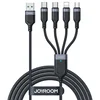 JOYROOM kabel USB 4v1 Lightning/2xTipC/ Mikro 1.2m črn S-1T4018A18