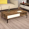 Hanah Home Klub sto Istanbul, 105x32.6x60 cm, Krem-braon