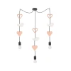 Dečiji luster na sajli TRIO 3xE27/20W/230V roze/bela