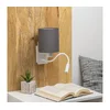 Brilagi - LED zidna lampa NUBILA 1xE27/25W/230V + LED/3W bela/antracit