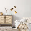 Opviq Podna lampa 13786, 37 x 37 x 162 cm, 3 x E14, 250 cm Kabl, Zlatne boje