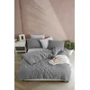 Hanah home Komplet posteljine Yarn Dyed, 160x220cm, Siva