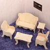 Woodcraft Lesena 3D sestavljanka Dnevna soba