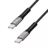 Logilink USB 2.0 Type C/M - C/M, E mark, 100W, LED, crni, 1m