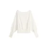 Bershka Pulover volneno bela