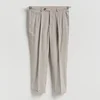 Reserved - Chino slim pantalone s mešavinom lana