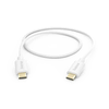 HAMA Polnilni kabel, USB-C - USB-C, 1 m, bel