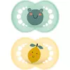 MAM Original 6+ months duda Mint/ Yellow 2 kos