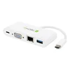 Techly IADAP USB31-DOCK2 USB-C na USB-A 3.0 adapter, USB-C PD, VGA, RJ45 Gigabit
