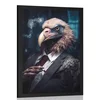 Plakat živalski gangster jastreb - 40x60 silver
