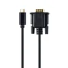 GEMBIRD A-CM-VGAM-01 Adapter USB-C na VGA-M, 2 m, Blister, Crni