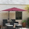 Vrtni suncobran Bordeaux Crvena 248,5 x 247,5 x 160 cm