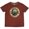 Guns N Roses Classic Logo (Ringer) Red L Majica
