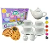 Lean-toys Ustvarjalni set za čajanko iz porcelana s piškoti