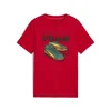 Mens Puma Graphic Sneaker Tee Youth, Red, Size 176, Clothing