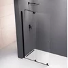 MODULAR SHOWER screen with rollers 1000 mm, black - Polysan - MODULAR SHOWER - 24 - Enostenska drsna vrata - 2000 - 1000 - 8 - 14
