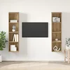 Set TV komoda 2 pcs Smeđa 37 x 37 x 142,5 cm Konstruirano drvo