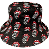The Rolling Stones Kapa Checker Tongue Pattern Charcoal Grey