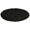 Vidaxl Papasan blazina VIANEN 100% poliester Črna O 100 x 12 cm