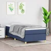 Okvir za krevet s oprugom plava 100x200cm od tkanine
