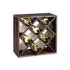 KESPER polica za vino borovo drvo 50x50x25 KSP69244