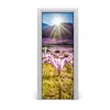 tulup.si Samolepilni tapete na vratih Žafrani v gorah 95x205 cm