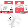 Dual - Port QC 3.0 PD 20W Brzi punjač mrežni adapter - Bijela KP34853