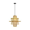 Immax 08254L - Luster na lanku PINCHOS 1xE27/40W/230V prečnik 45 cm bambus