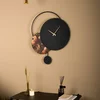 WALLXPERT Dekorativni metalni zidni sat Floransa multicolor APS145