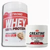 Olympic Strong 100% Whey Protein Cookies & Cream 840g + Olympic Creatine Monohydrate 300g