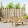 Set vanjskih sofa 8 pcs Bijela Čvrsto drvo akacije