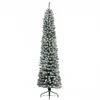 Novogodišnja jelka Snowy Pencil Pine 120cm ZELENO BELA