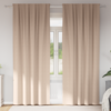 Zavjese za blackout s prstenovima 2 pcs Sivo-smeđa 225 x 140 cm
