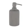 Dozer za sapun okrugli sa prugama 230ml poliresin siva tendance