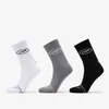 Nogavice Footshop Basic Crew Socks 3-Pack Black/ White/ Grey 43-46