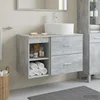 Set namještaja za kupaonicu 2 pcs Betonska siva