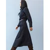 Sinsay - Farmerka maxi suknja sa pojasom - steel blue
