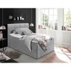 MID.YOU POSTELJA BOXSPRING 120 cm x 200 cm , tekstil siva